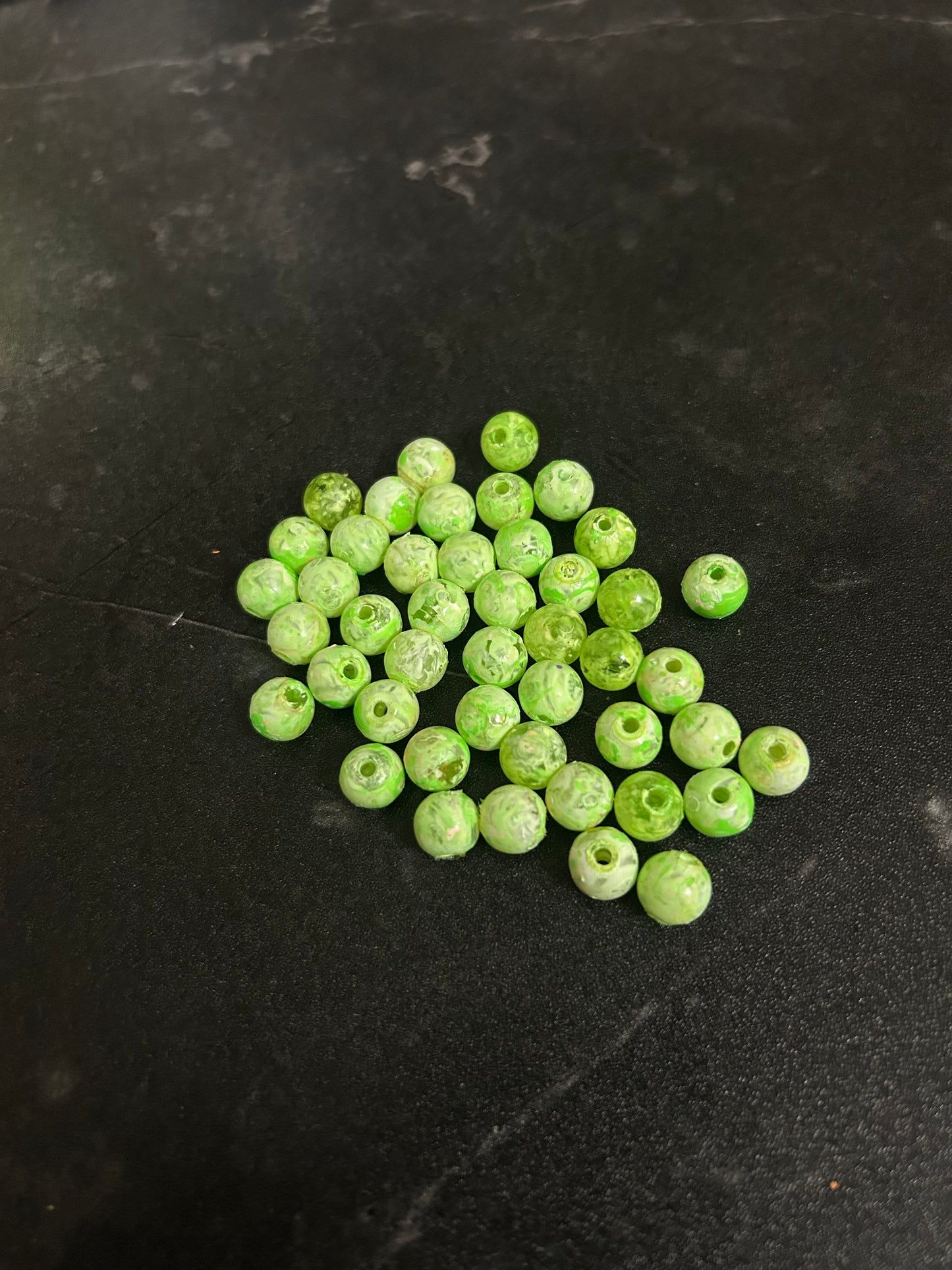 Neon Glow Series | Salmon & Trout beads | GlowN ’ Roe | Margarita | 6mm | 20 count