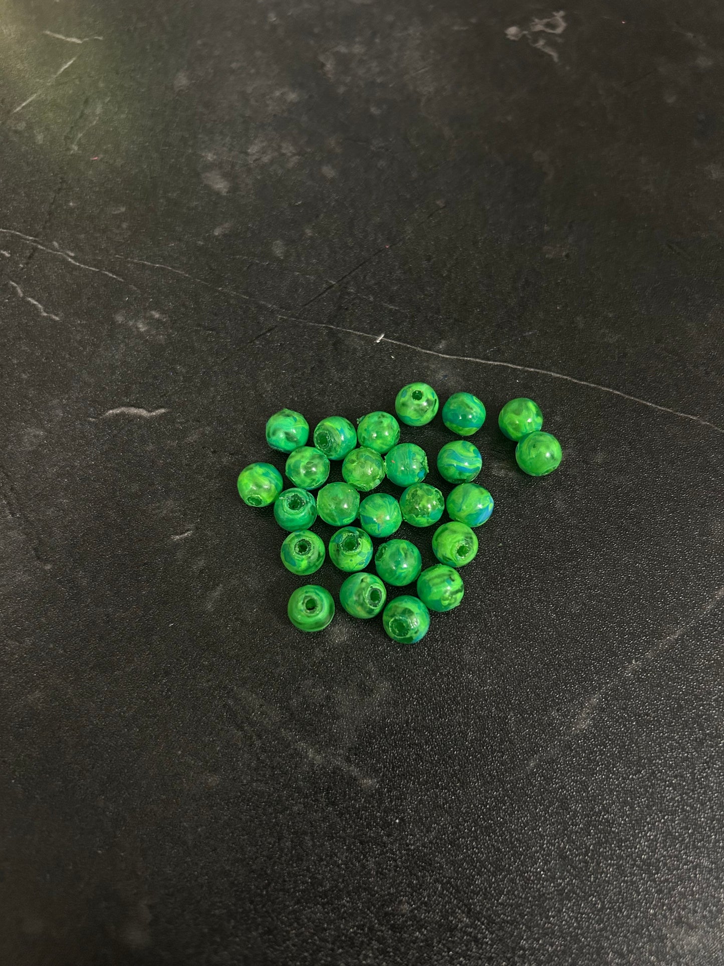 Neon Glow Series | Trout & Salmon beads | GlowN ’ Roe | Baja Blast | 6mm | 20 count