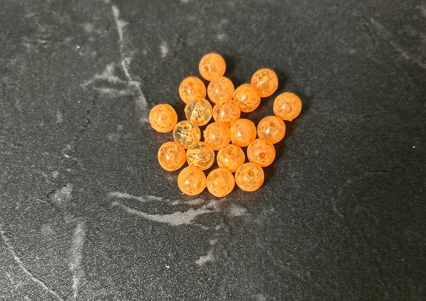 Neon Glow Series | Salmon & Trout beads | GlowN ’ Roe | Ecstasy | 6mm | 20 count