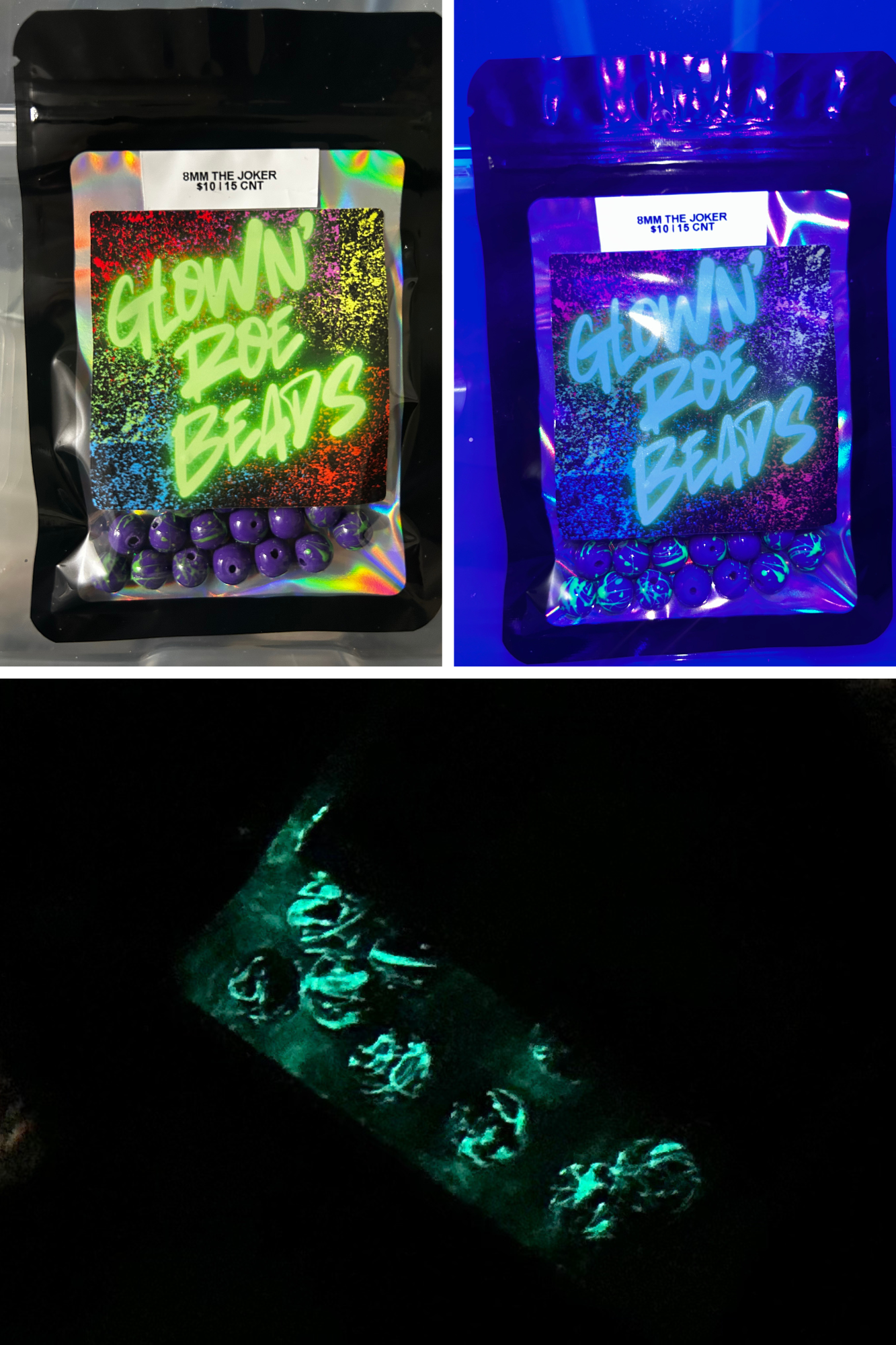 UV Glow Trout & Salmon beads | The Joker |