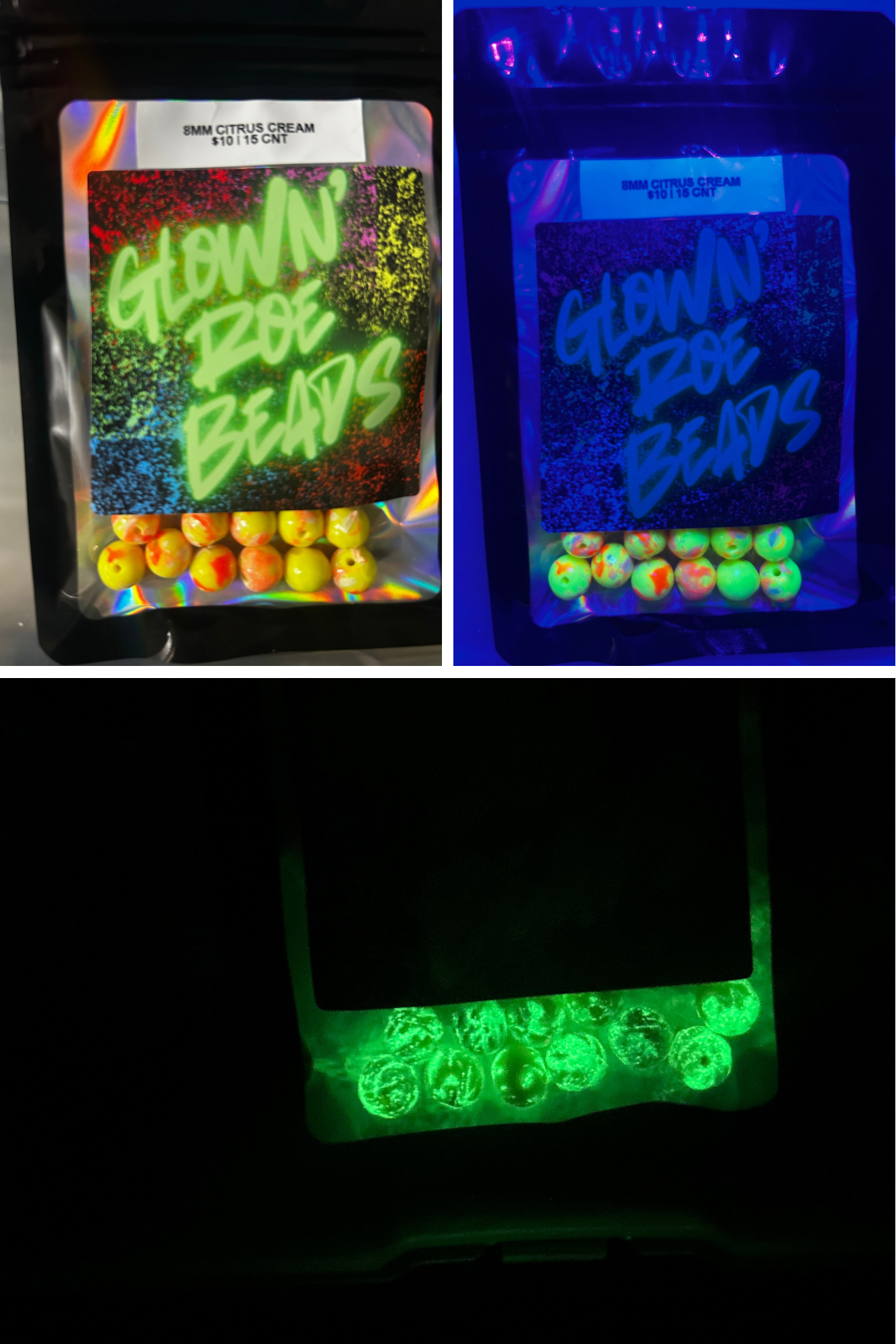 UV Glow Salmon & Trout Beads | Passion Roe