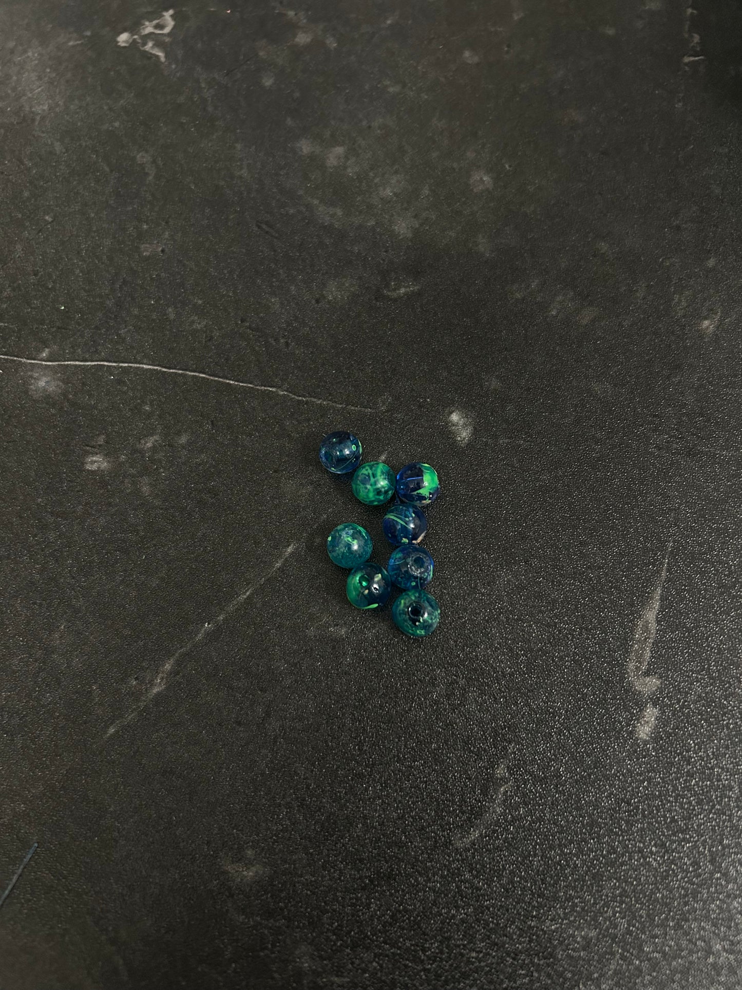 Neon Glow Series | Salmon & Trout beads | GlowN ’ Roe | Aqua Reef | 6mm | 20 count