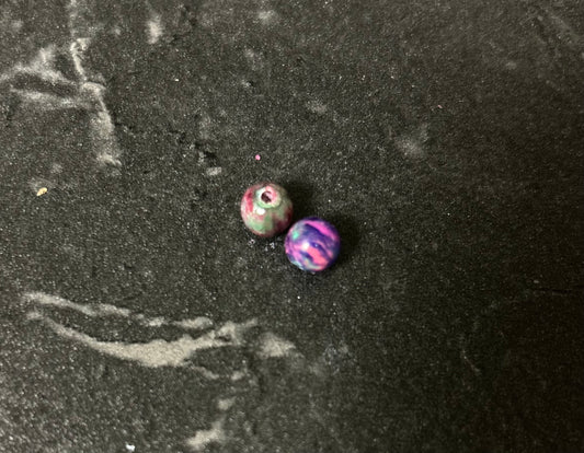 Neon Glow Series | Salmon & Trout beads | GlowN ’ Roe | The Joker | 6mm | 20 count