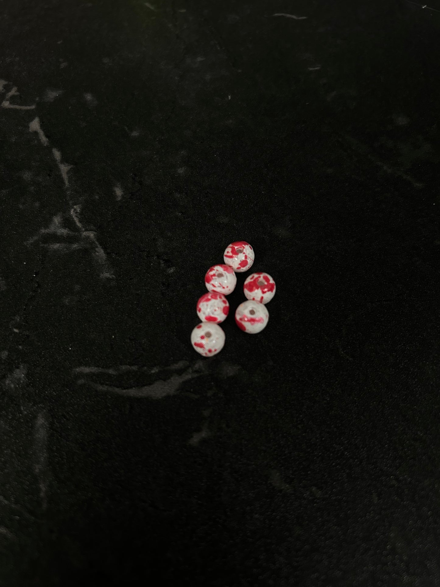 Neon Glow Series |Trout & Salmon beads | GlowN’ Roe | Red Ice | 6mm | 20 count