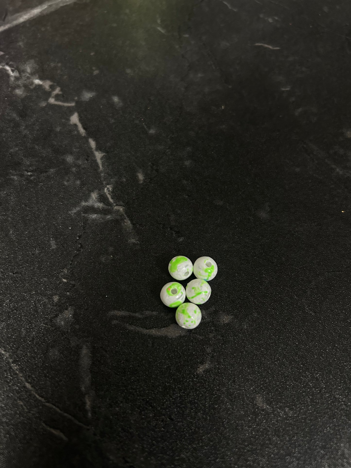Neon Glow Series | Trout & Salmon beads | GlowN’ Roe | Neon Green | 6mm | 20 count