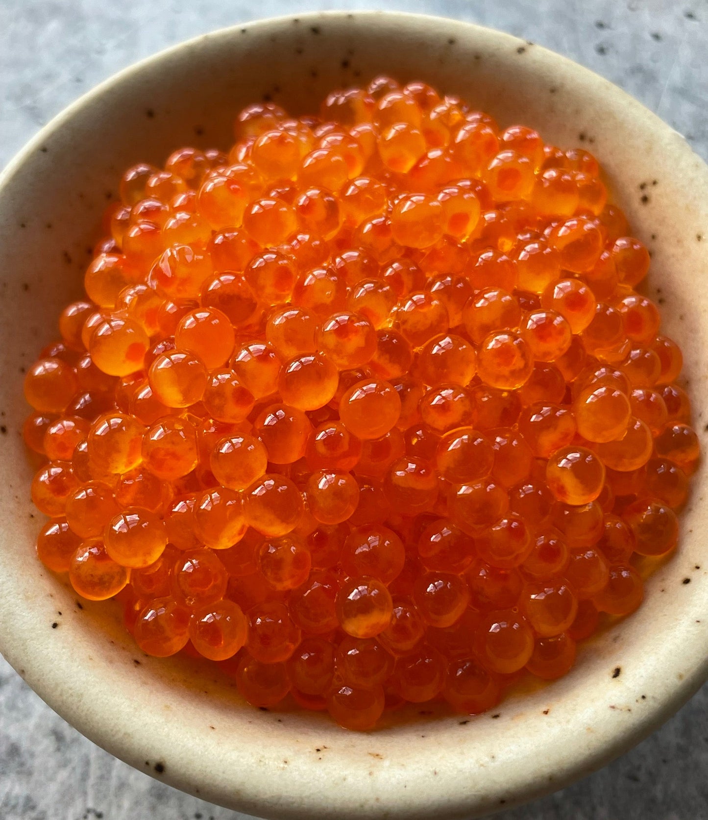 Wild rainbow Trout eggs (cured) assorted colors